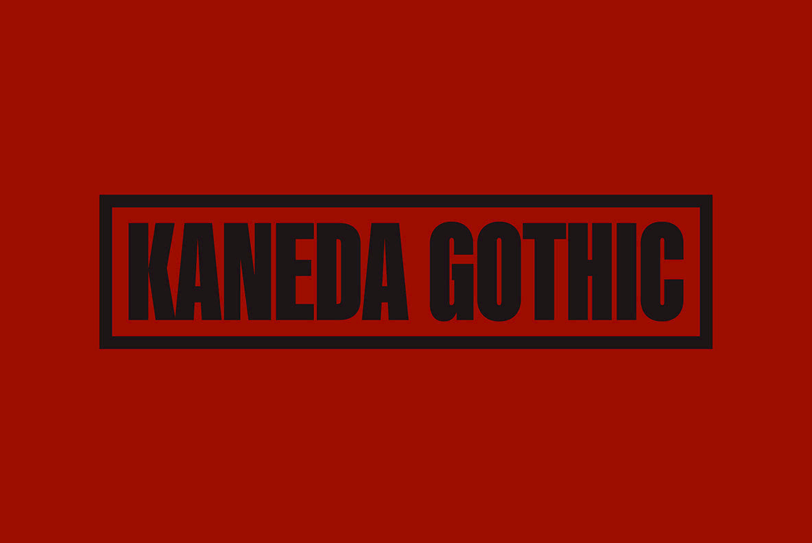 Kaneda Gothic Font Family插图