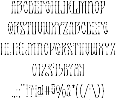 Antique Android font插图2