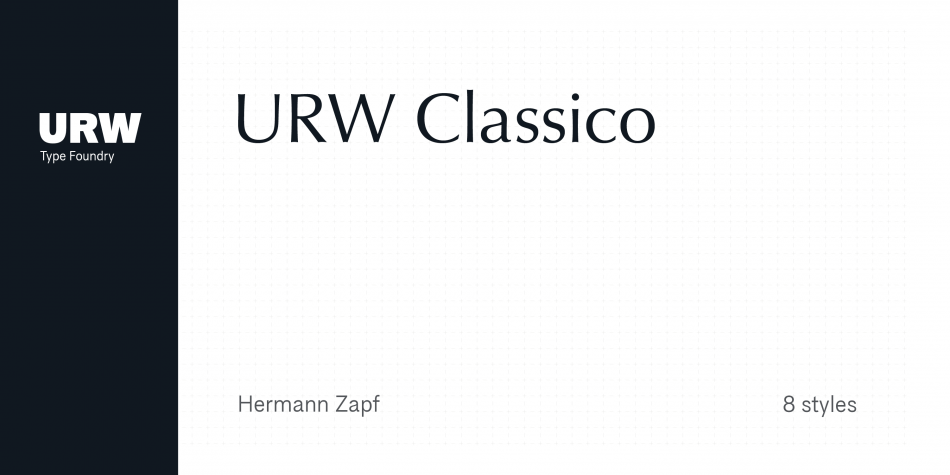URW Classico Font插图