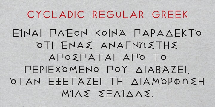 Cycladic Font Family插图3