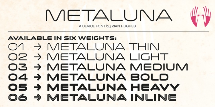 Metaluna Font Family插图3
