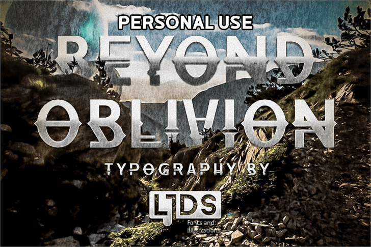 Beyond Oblivion Personal Use font插图3