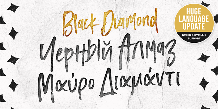 Black Diamond Font插图6