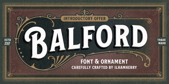 Balford Font Family插图