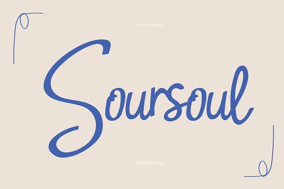 Soursoul typeface插图