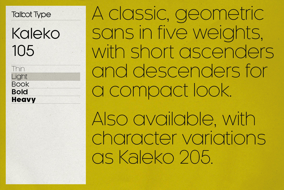 Kaleko 105 Font Family插图1