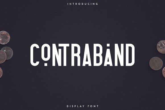 Contraband – Display font素材中国精选英文字体