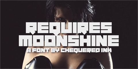 Requires Moonshine font16图库网
