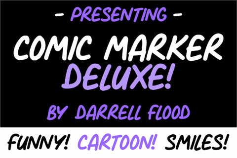 Comic Marker Deluxe font16设计网精选英文字体