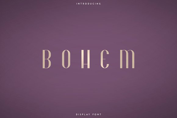 Bohem – Display font | 2 styles素材中国精选英文字体