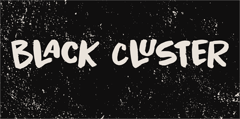 Black Cluster DEMO font素材中国精选英文字体