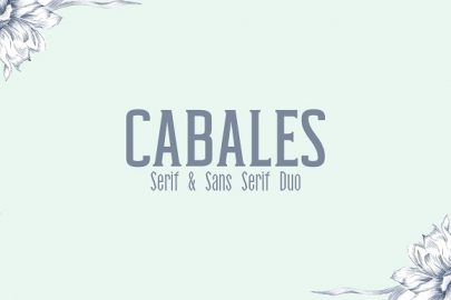 Cabales Duo 8 Font | Bonus Freebie普贤居精选英文字体