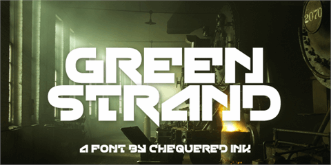 Green Strand font16素材网精选英文字体