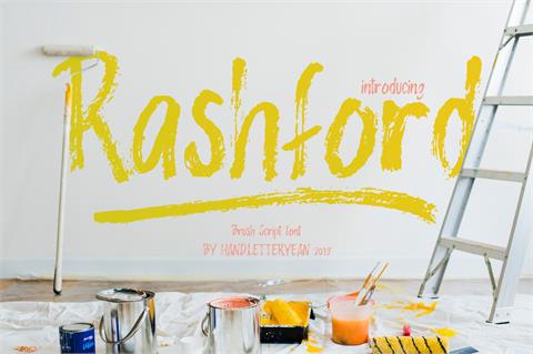 Rashford font16设计网精选英文字体