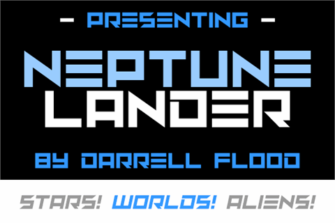 Neptune Lander font16图库网精选英文字体