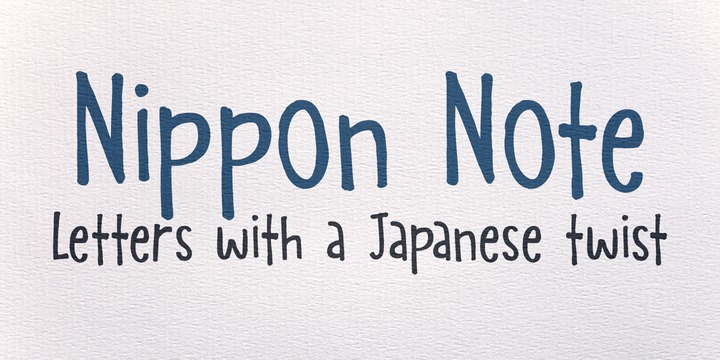 Nippon Note Font Family素材中国精选英文字体