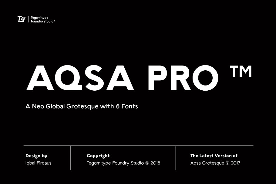 Aqsa Grotesque Pro Font16设计网精选英文字体