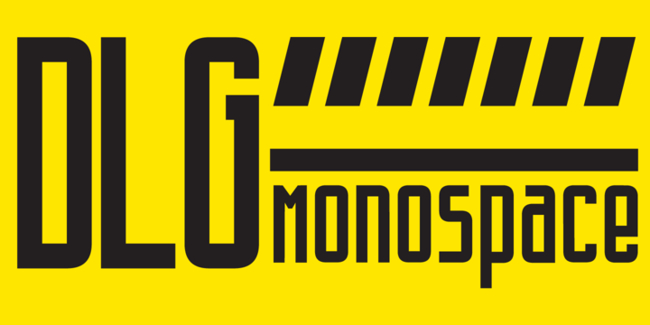 DLG Monospace Font16设计网精选英文字体