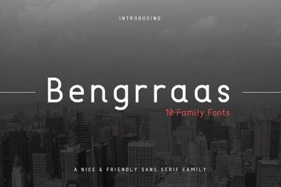 Bengrraas Font16设计网精选英文字体