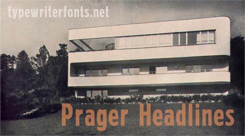 Prager Headlines font16图库网精选英文字体