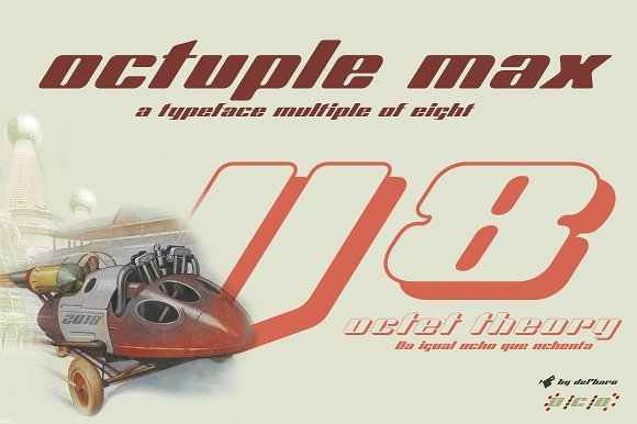 Octuple max -2 fonts素材天下精选英文字体