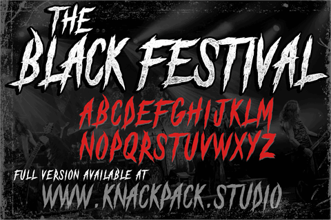 The Black Festival_DEMO font素材