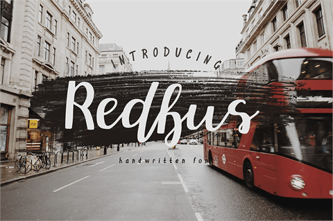 Redbus font16设计网精选英文字体