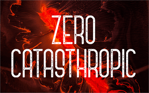 Zero Catasthropic font16设计网精选英文字体