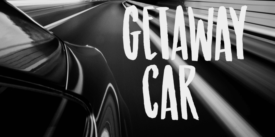 Getaway Car Font16设计网精选英文字体