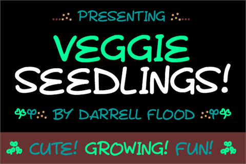 Veggie Seedlings font16素材网精选英文字体