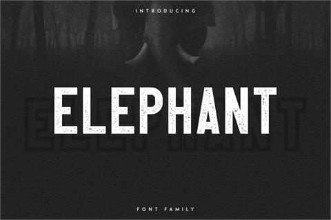 Elephant font16设计网精选英文字
