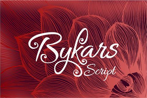 Bykars font16设计网精选英文字体