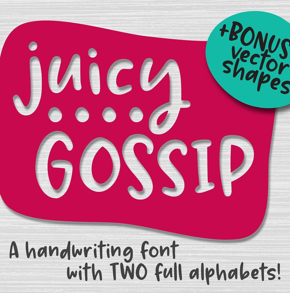 Juicy Gossip Font素材中国精选英文字体