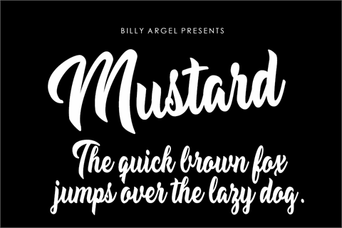 Mustard Personal Use font16设计网精选英文字体