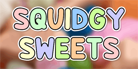 Squidgy Sweets font16图库网精选英文字体