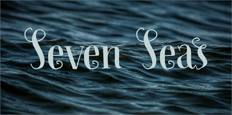 Seven Seas DEMO font素材中国精选英文字体