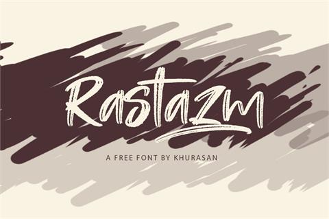 Rastazm font16设计网精选英文字体