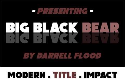 Big Black Bear font16图库网精选英文字体