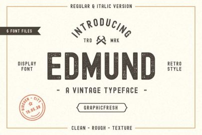 The Edmund &#8211; 6 Font Files