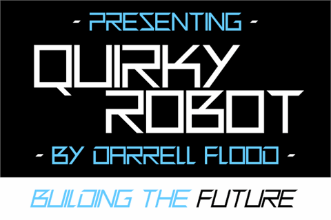 Quirky Robot font16图库网精选英