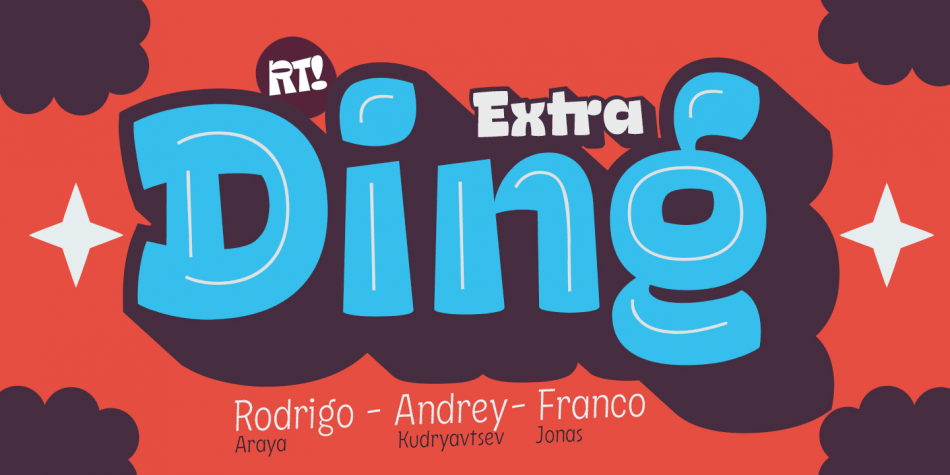 Ding Extra Font Family16设计网精选英文字体