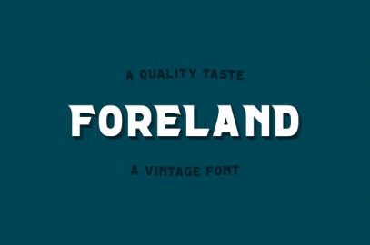 FORELAND | Vintage Font素材中国精选英文字体