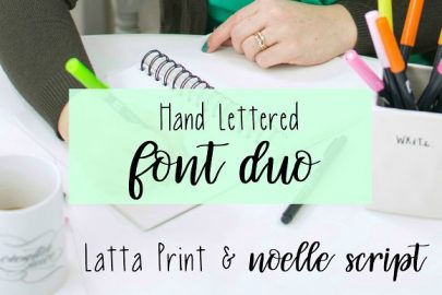 Hand Lettered Font Duo16设计网精选英文字体
