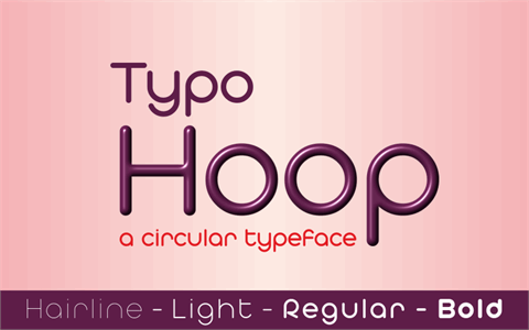 Typo Hoop Demo font16素材网精选英文字体