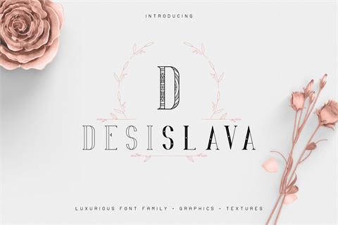 Desislava font16设计网精选英文字