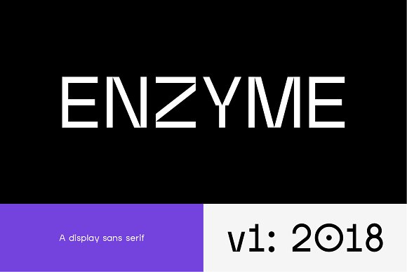 Enzyme – Display typeface font素材中国精选英文字体