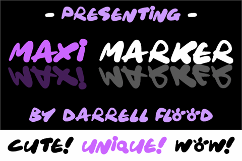Maxi Marker font16图库网精选英文字体