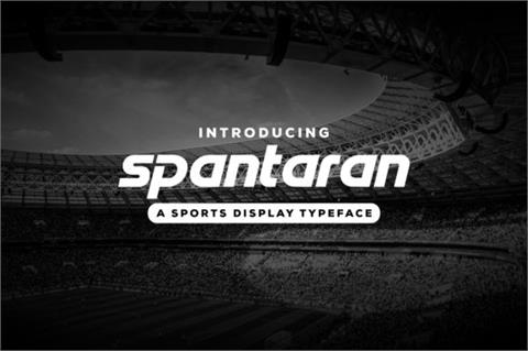 Spantaran font16素材网精选英文字体
