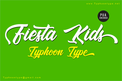 Fiesta Kids – Personal Use font素材中国精选英文字体