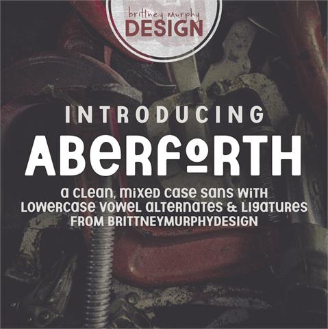 Aberforth font16设计网精选英文字体